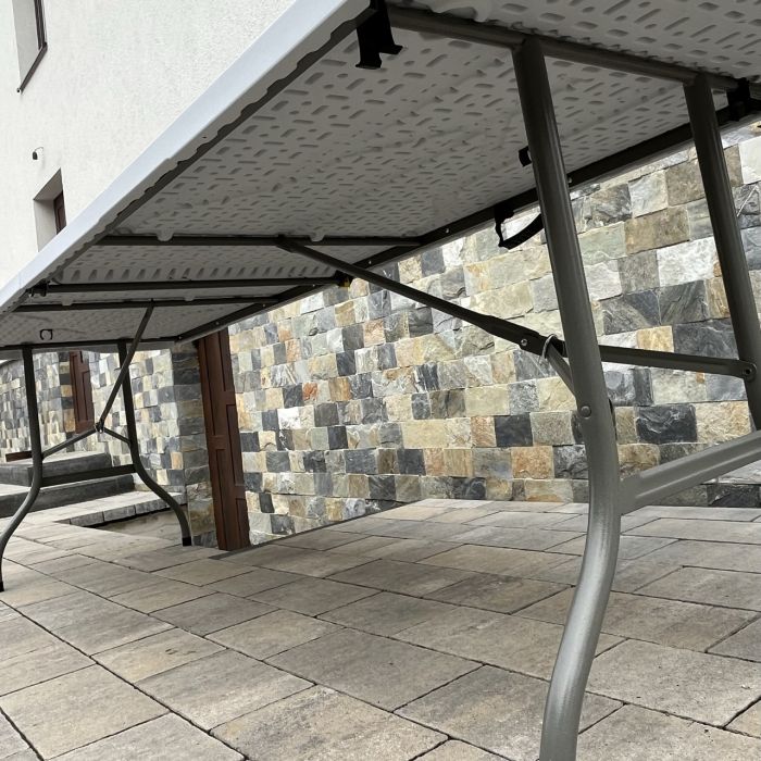 Садовый стол раскладной HTF242 244х76х74 см Светло-серый