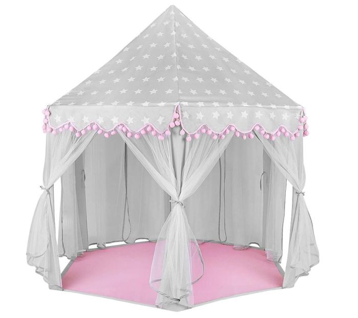 Детская палатка KRUZZEL 8772 Серо-розовый