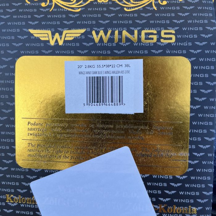 Валіза дорожня мала Wings WN01 S Синій