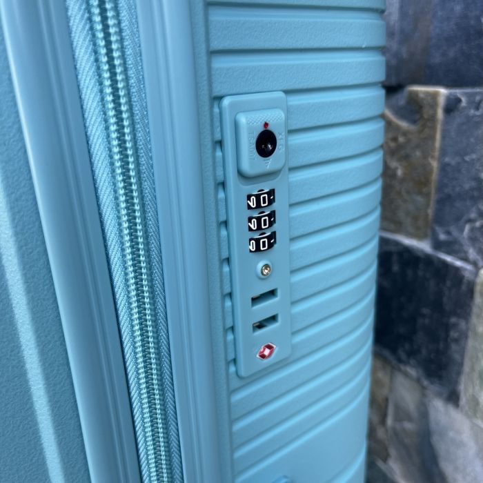 Валіза дорожня велика з поліпропілену Wings DQ181-05 L Блакитний (Macaron blue)