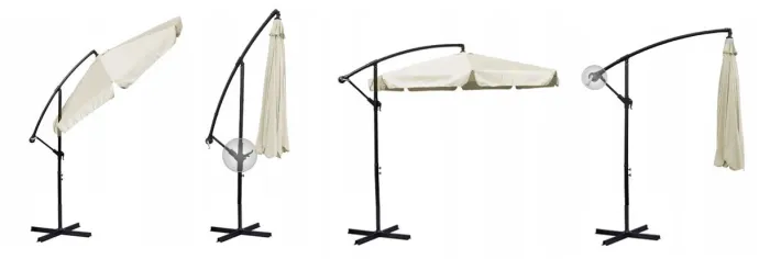 Зонт садовый с наклоном PLONOS 4231 Кремовый