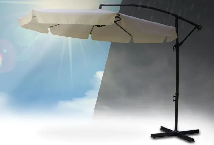 Зонт садовый с наклоном PLONOS 4231 Кремовый