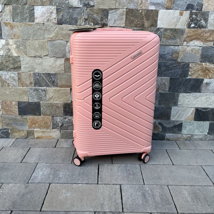 Валіза дорожня велика з поліпропілену Wings DQ181-05 L Персиковий