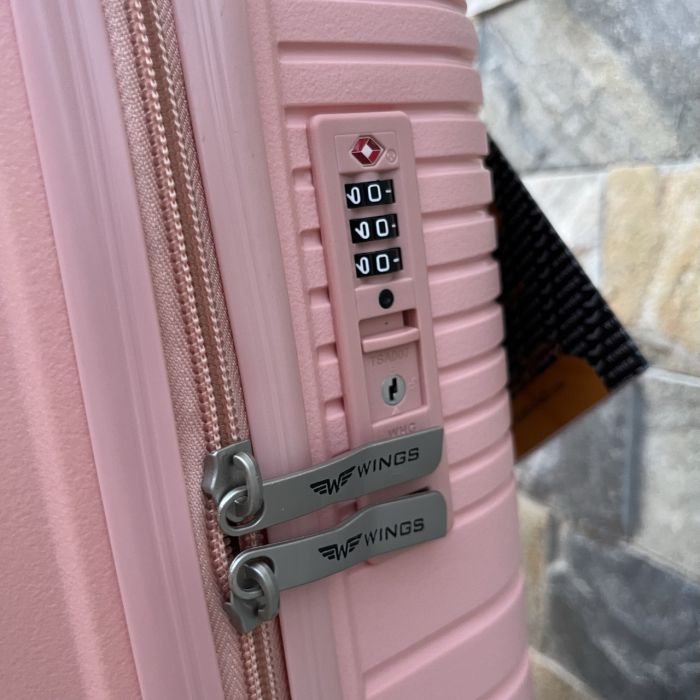 Валіза дорожня мала з поліпропілену Wings DQ181-05 S Персиковий