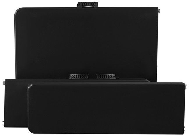 Набор садовой мебели Gardlov 17966: стол 180 см + 2 скамейки Черный