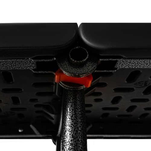 Набор садовой мебели Gardlov 17966: стол 180 см + 2 скамейки Черный