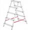 Двухсторонняя алюминиевая лестница HIGHER 2х6 125 кг