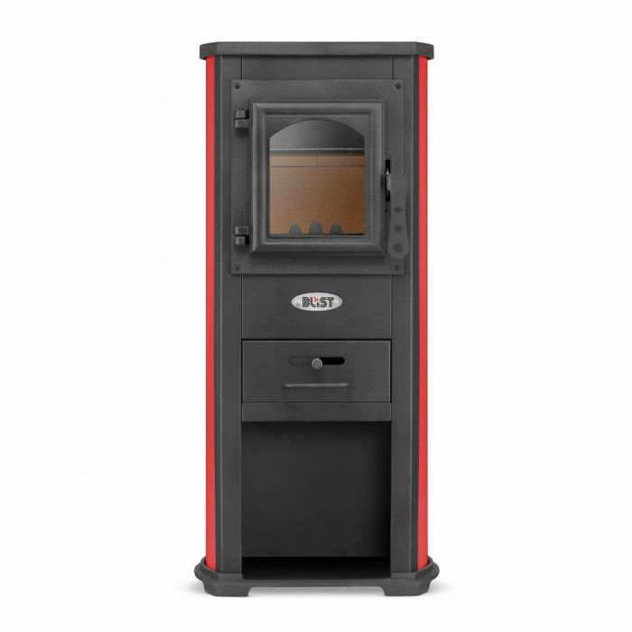 Стальная каминная печь BLIST Ekonomik Lux 8,5 кВт Красный