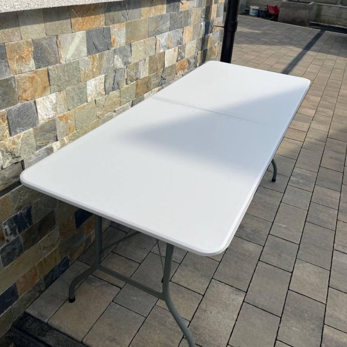 Садовый стол раскладной HTF180 180х74х74 см Светло-серый