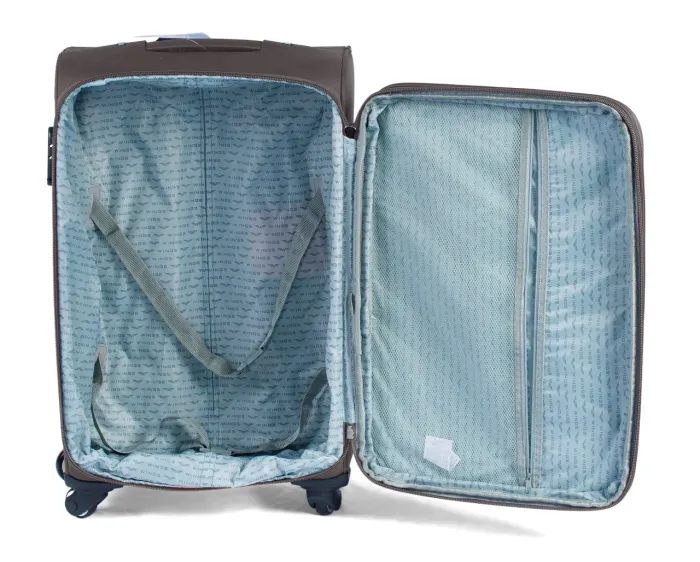 Валіза тканинна велика Wings 1706 L Коричневий