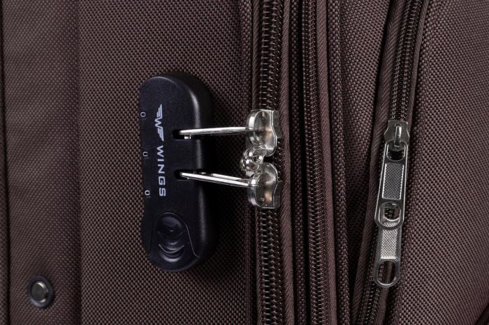 Валіза тканинна мала Wings 1706 S Коричневий