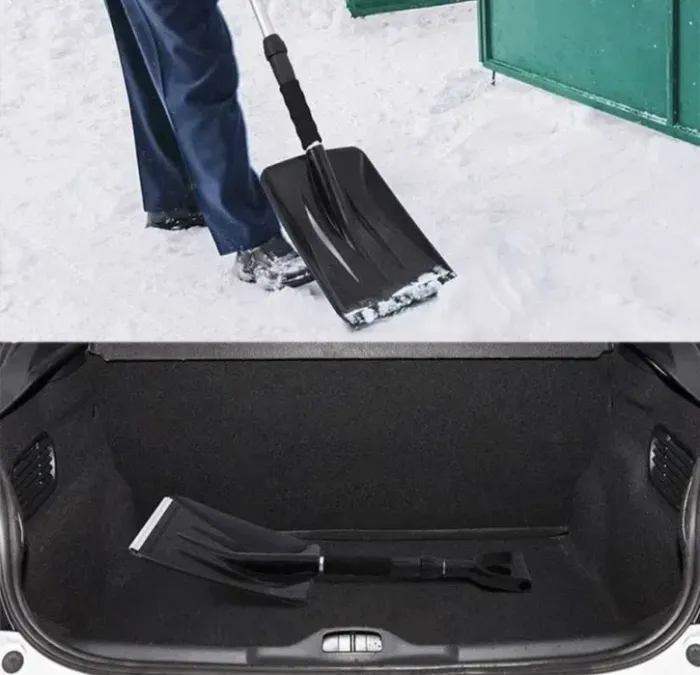 Телескопічна лопата для снігу SAP08 Чорний