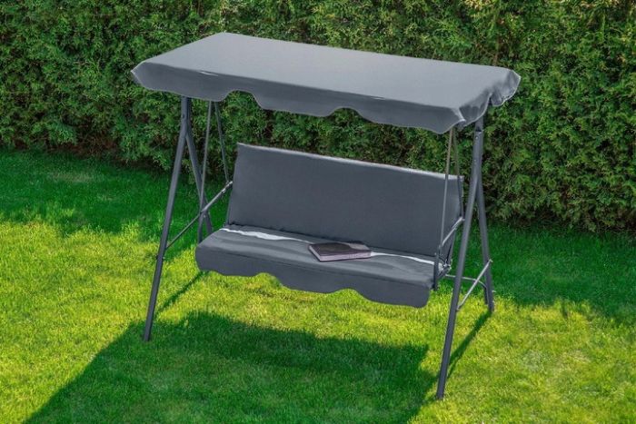 Садовые качели JustGarden RELAX 3-х местные Серый