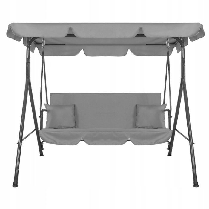 Садовые качели JustGarden RELAX 3-х местные Серый