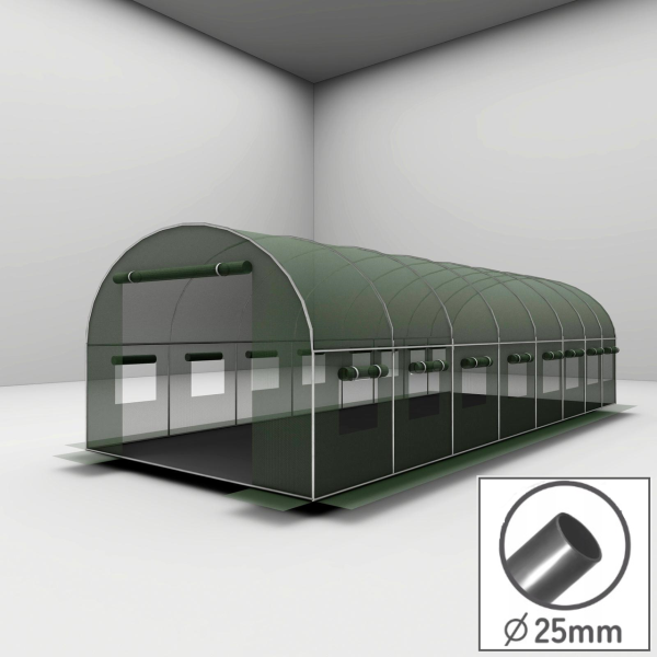 Теплица Ideal Garden GHT800300 8х3х2 м 24 м² (труба 25 мм)