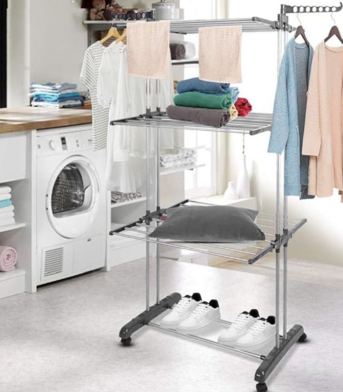 Складна сушарка для білизни трирівнева Gordon G447 Сірий