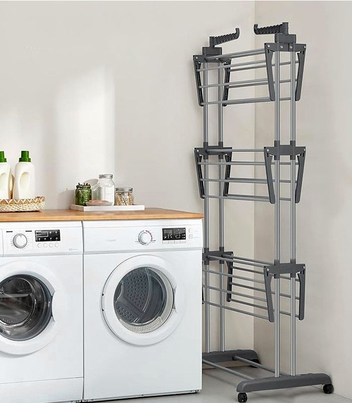 Складна сушарка для білизни трирівнева Gordon G447 Сірий