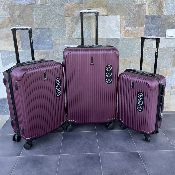 Валіза дорожня  середня Wings EGRET M Бордовий