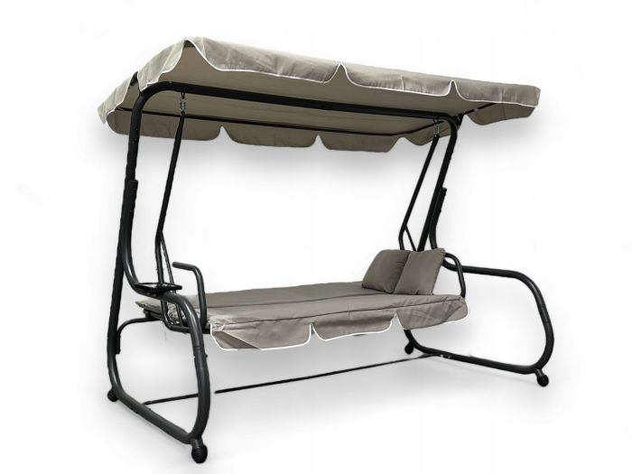 Садовые качели раскладные IdealGarden MAS-4026-1 3-х местные Бежевый