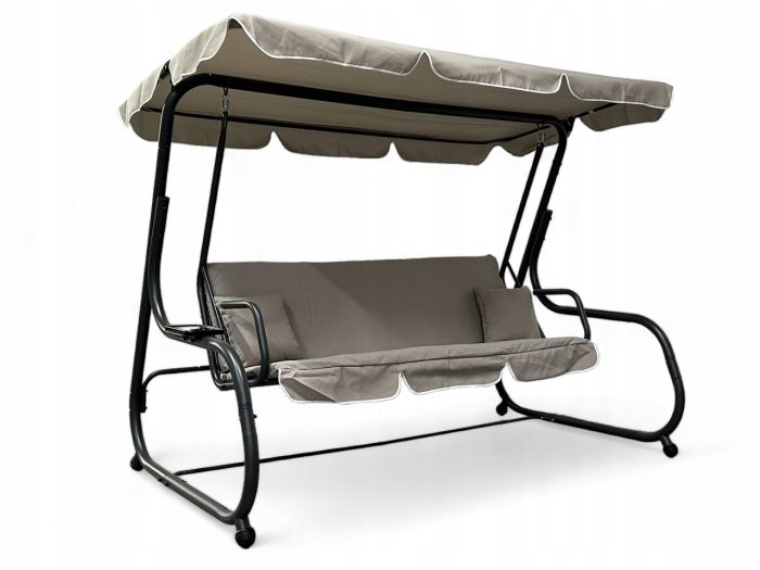 Садовые качели раскладные IdealGarden MAS-4026-1 3-х местные Бежевый