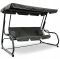 Садовые качели раскладные IdealGarden MAS-4026-1 3-х местные Графитовый