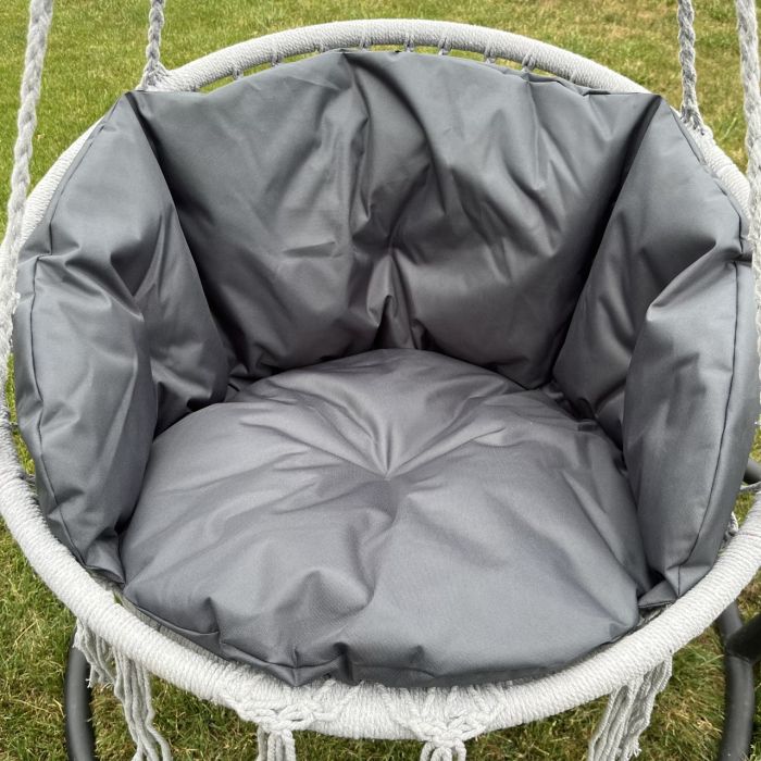 Подвесное кресло-качалка с подушкой GORDON G332 Серый/графитовый