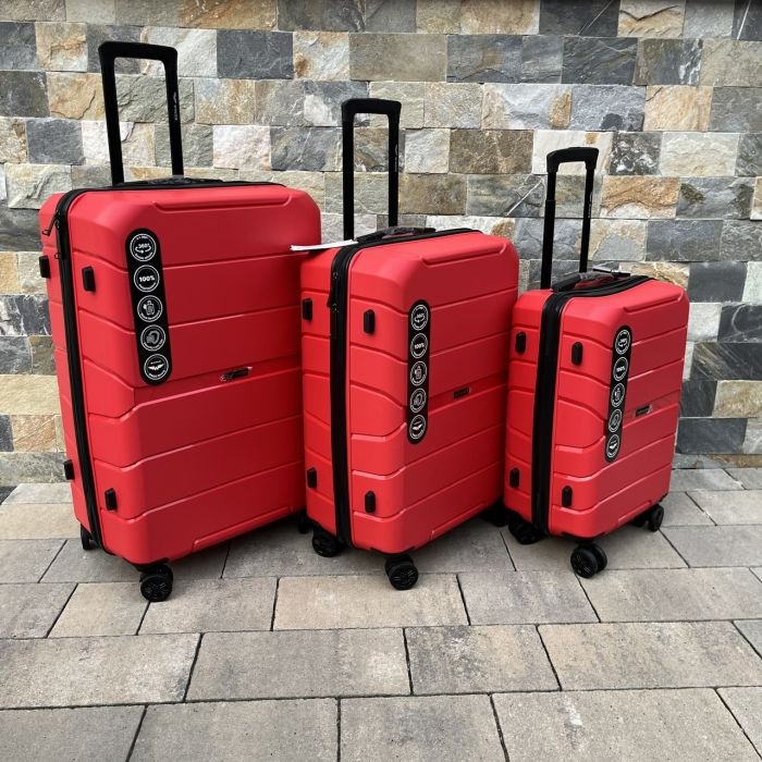 Валіза дорожня велика з поліпропілену Wings PP06 L Червоний