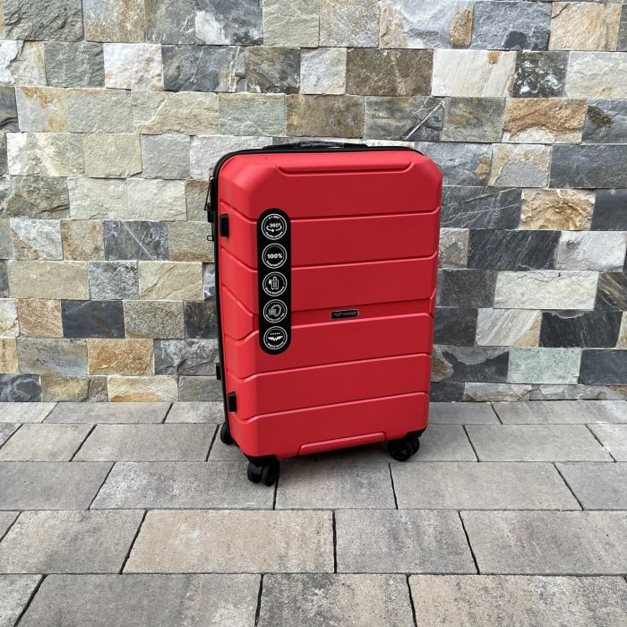 Валіза дорожня середня з поліпропілену Wings PP06 M Червоний