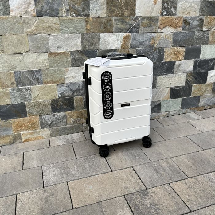 Валіза дорожня мала з поліпропілену Wings PP06 S Білий