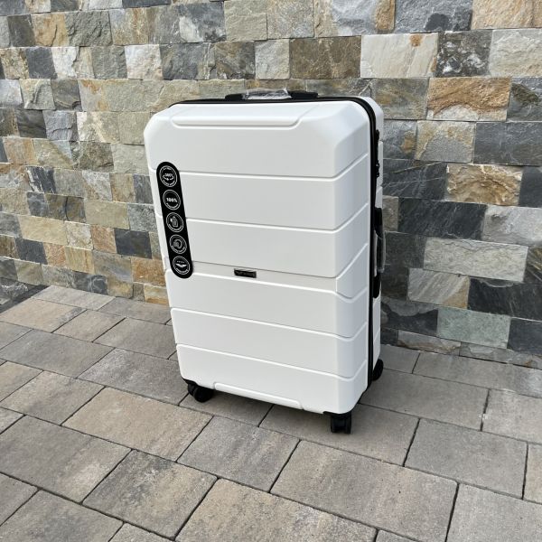 Валіза дорожня велика з поліпропілену Wings PP06 L Білий