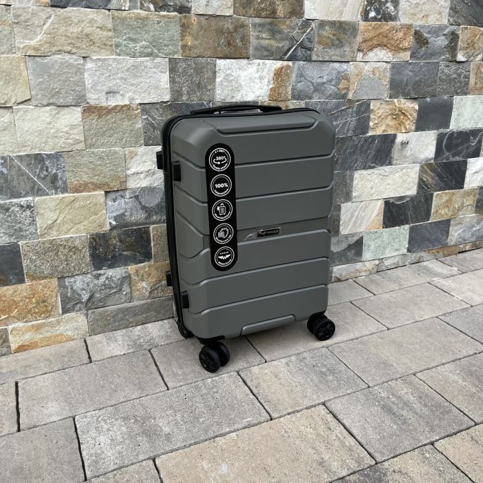 Валіза дорожня мала з поліпропілену Wings PP06 S Сірий