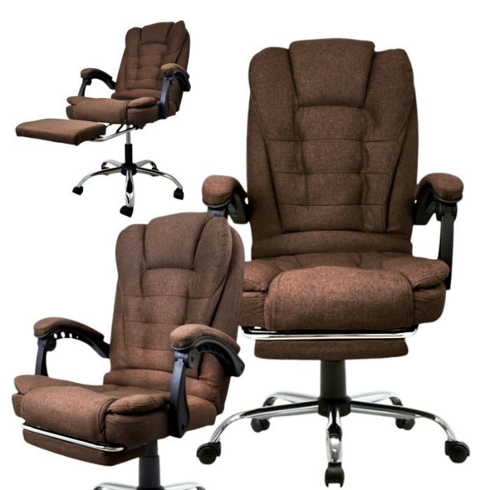 Офисное кресло из ткани BOSS КО22 Коричневый