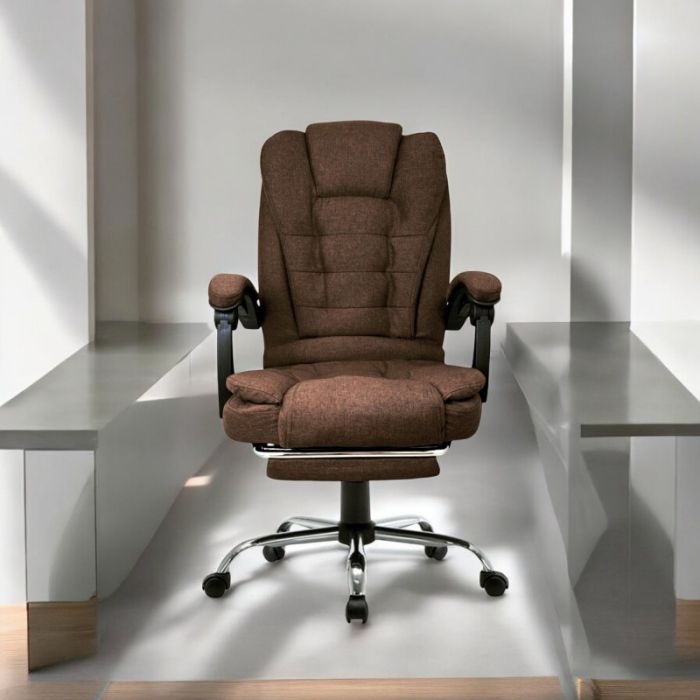 Офисное кресло из ткани BOSS КО22 Коричневый