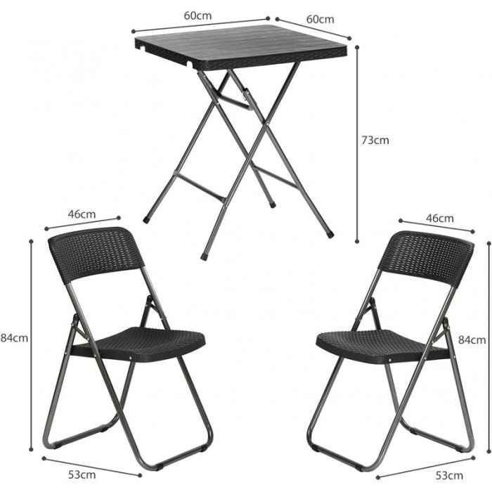 Набір садових меблів Bella SC07 Чорний