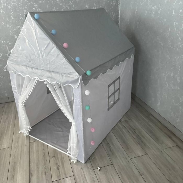 Детская палатка с фонариками Ecarla BAL13SZ Серый