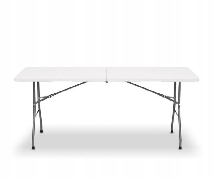 Садовий стіл розкладний Agromen 7199 | 180х70х74 см Білий