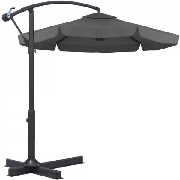 Парасоля садова з нахилом Ecarla OGP04 Графітовий