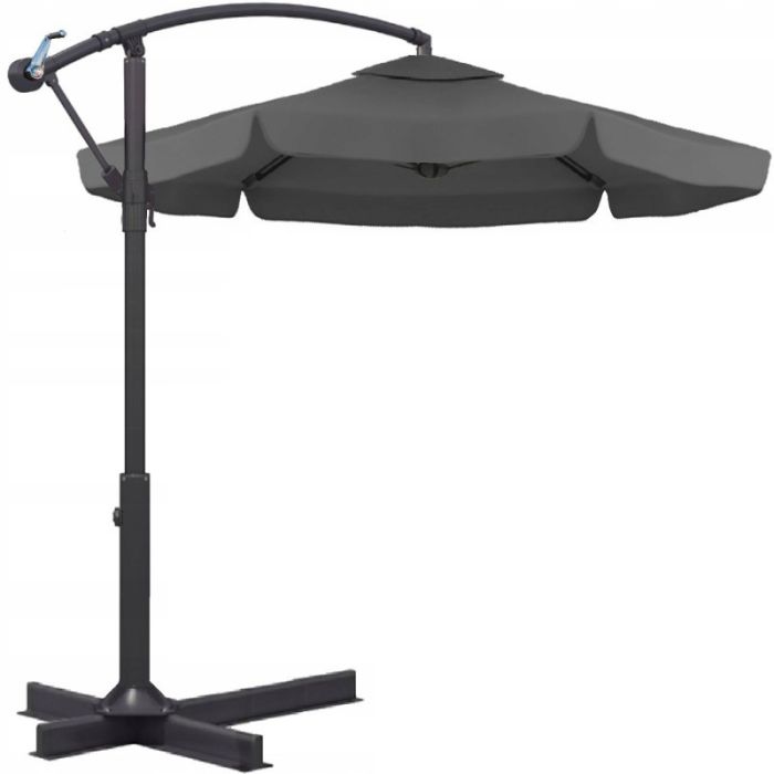 Зонт садовый с наклоном Ecarla OGP04 Графитовый