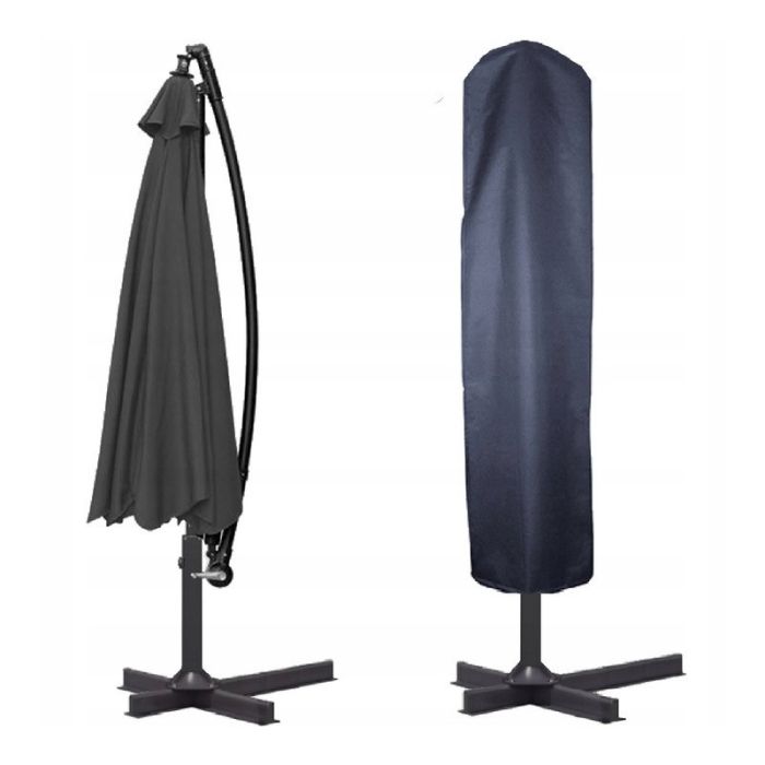 Зонт садовый с наклоном Ecarla OGP04 Графитовый