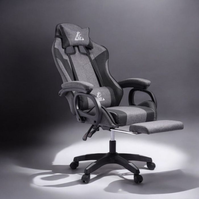 Комп'ютерне крісло із тканини LevelUp KO29SZ Сіро-чорний