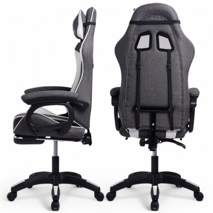 Комп'ютерне крісло із тканини LevelUp KO29SZ Сіро-чорний
