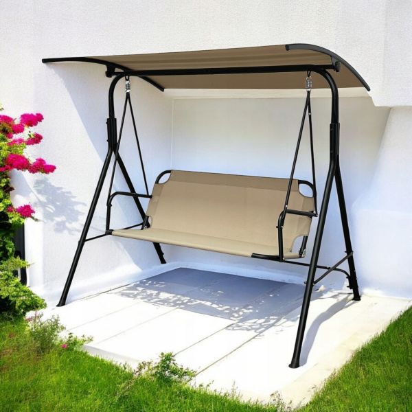 Садовые качели IdealGarden MAS-4006 3-х местные Бежевый