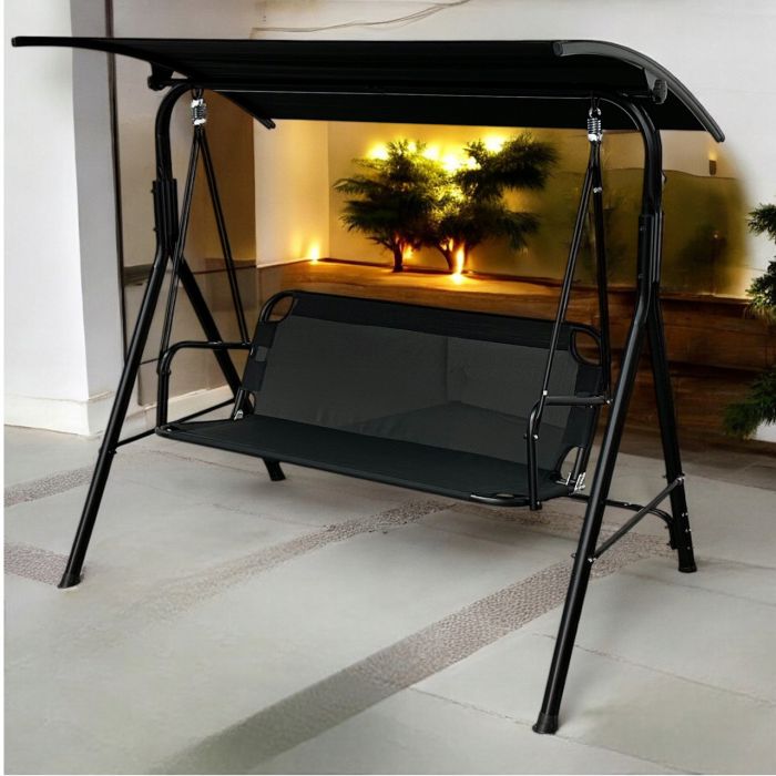 Садовые качели IdealGarden MAS-4006 3-х местные Черный