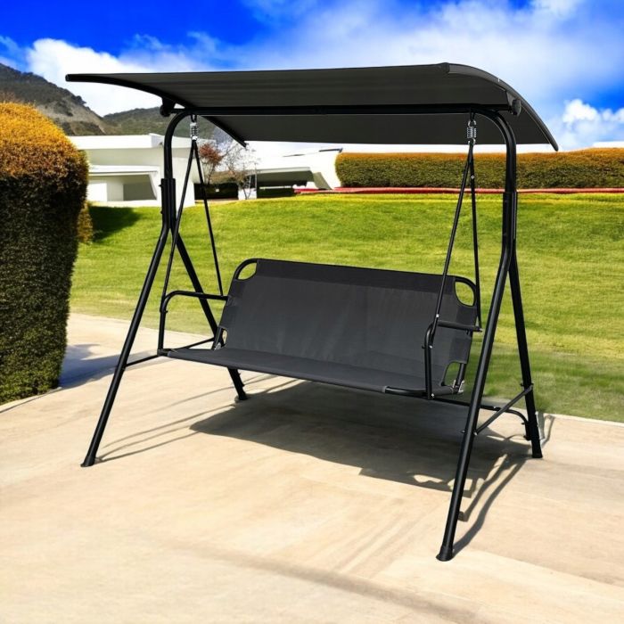 Садовые качели IdealGarden MAS-4006 3-х местные Графитовый