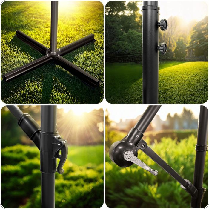 Парасоля садова з нахилом PLONOS PL-880 Зелений