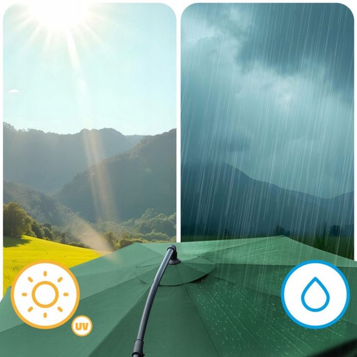 Зонт садовый с наклоном PLONOS PL-880 Зеленый