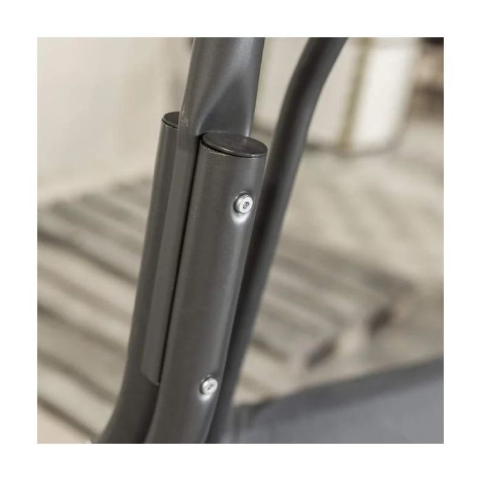 Садова гойдалка Ecarla H001 3-х місна Графітовий