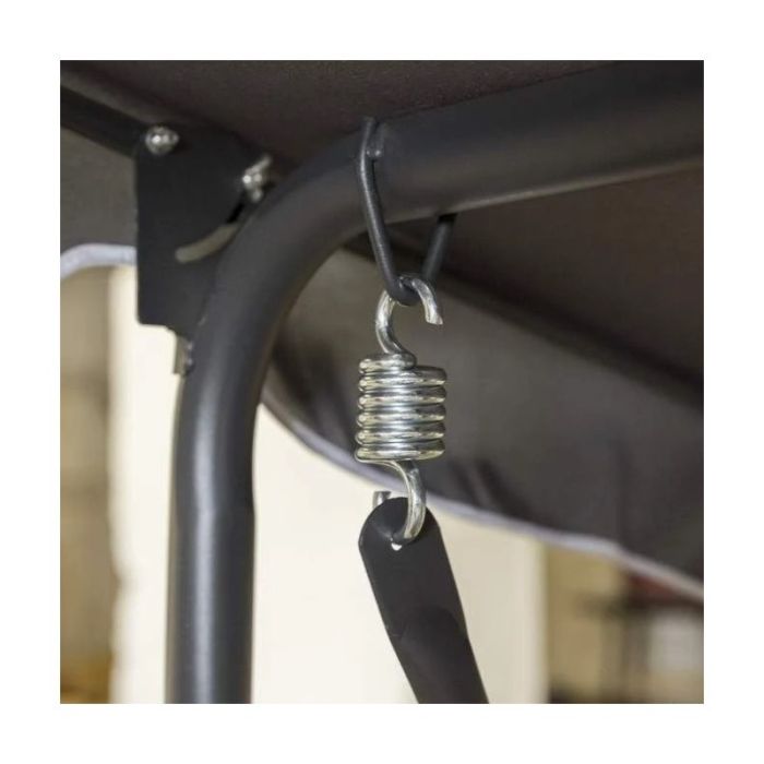 Садова гойдалка Ecarla H001 3-х місна Графітовий