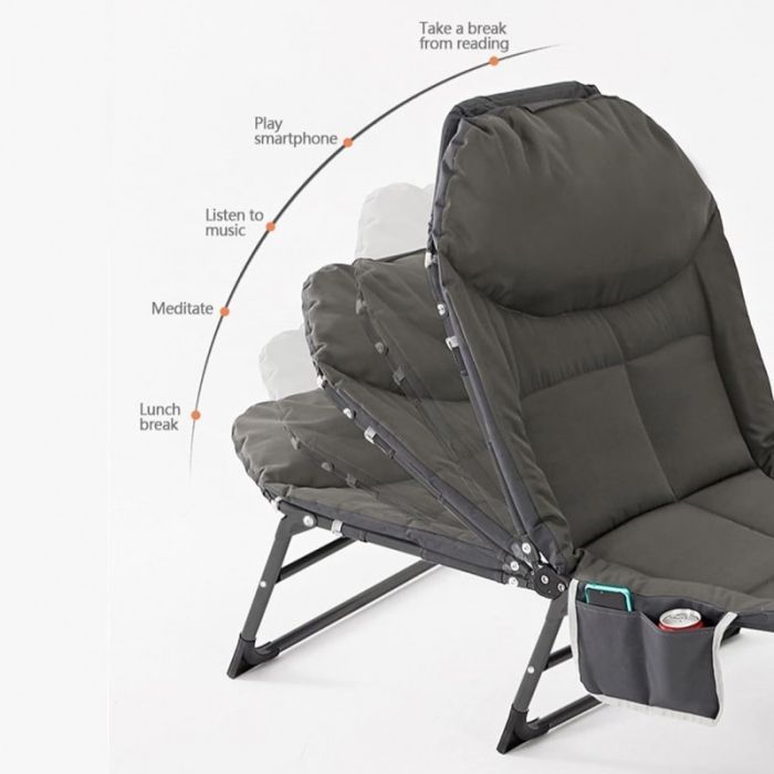 Туристичне ліжко складне Ecarla AR06SZ 200 x 64 см Графітовий