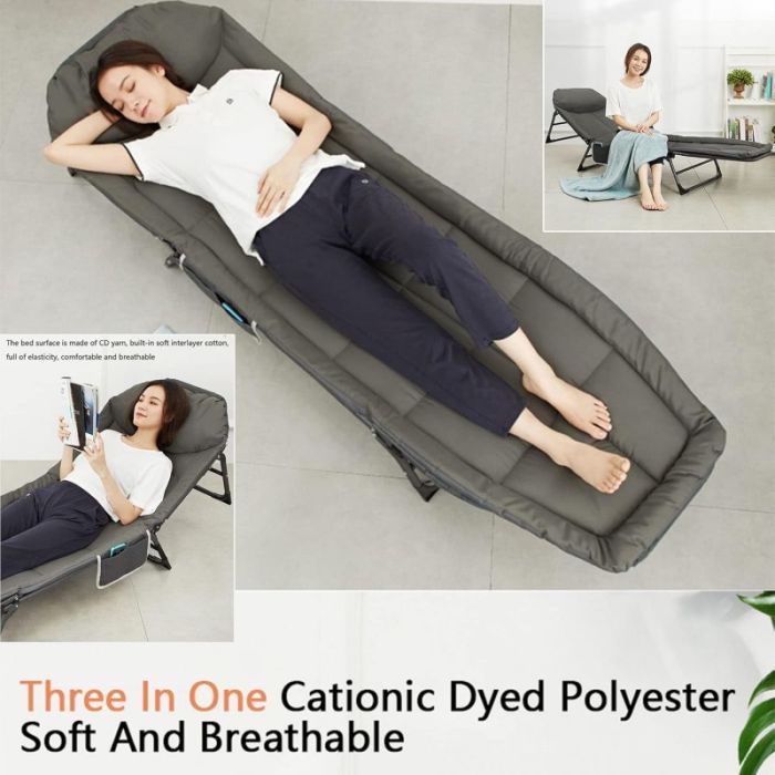 Туристичне ліжко складне Ecarla AR06SZ 200 x 64 см Графітовий